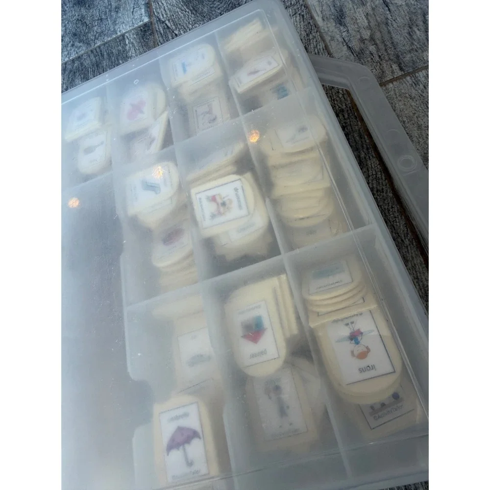 Speech Therapy PECS Tiles Wooden‎ Educational Set ActivityTailor Communication